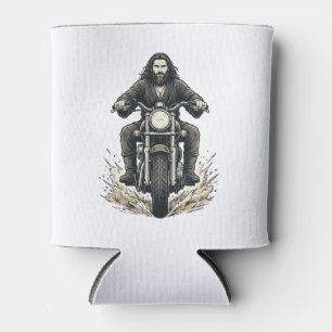 Enfriador De Latas Diseño de vector de motorista de motocicleta de gr