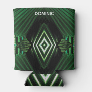 Enfriador De Latas Diseño de ventilador de hoja de jungla abstracta p