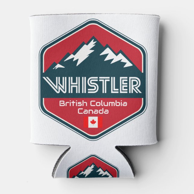 Enfriador De Latas Diseño de Whistler British Columbia Canada (Anverso)