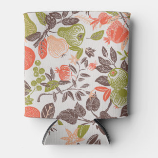 Enfriador De Latas Diseño decorativo de tejas de frutas otoñales.