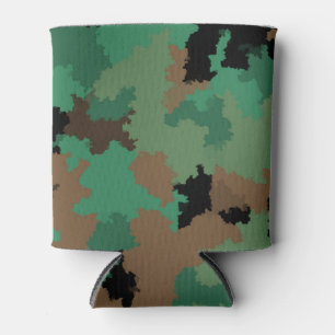 Enfriador De Latas Diseño del patrón de camuflaje de la selva verde d