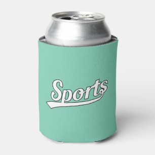 Enfriador De Latas Diseño del texto: SE DIVIERTE blanco + su propio