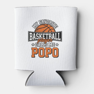 Enfriador De Latas Diseño Deportivo Vintage Divertido Baloncesto Popo