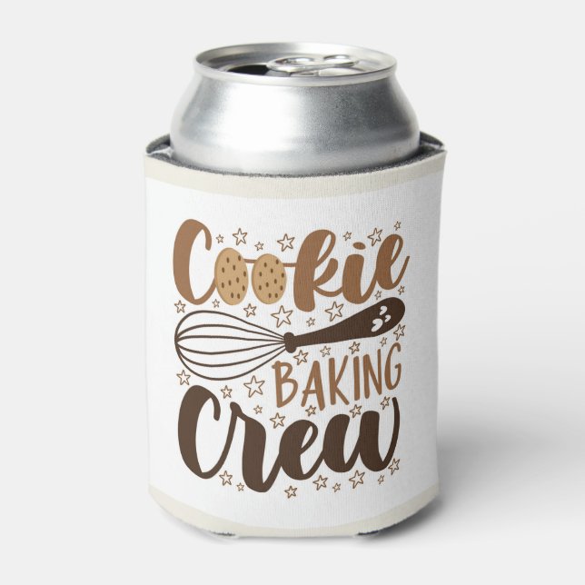 Enfriador De Latas Diseño divertido de galletas de pan (Lata Anverso)