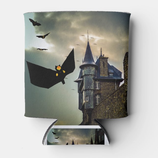 Enfriador De Latas Diseño divertido para Halloween (Anverso)