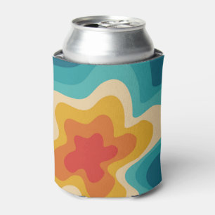 Enfriador De Latas Diseño giratorio de estilo retro colorido