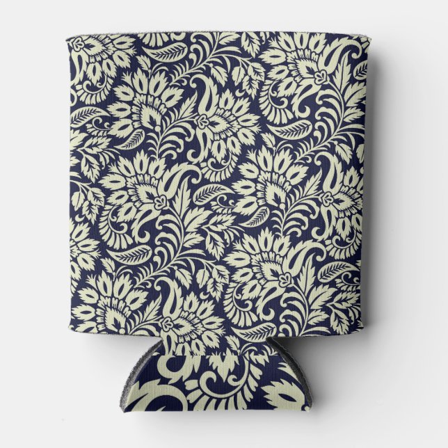 Enfriador De Latas Diseño indio de cosecha de flores (Anverso)