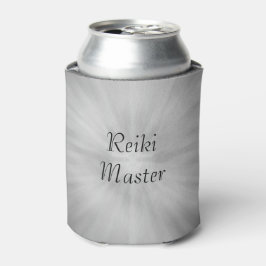 Enfriador De Latas Diseño maestro de Reiki gris plateado