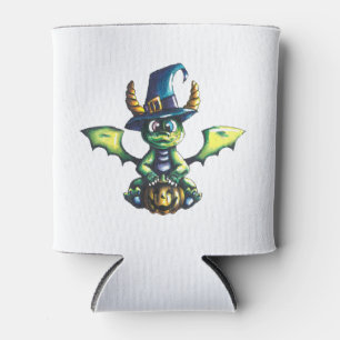 Enfriador De Latas Diseño mágico de dragones de Halloween