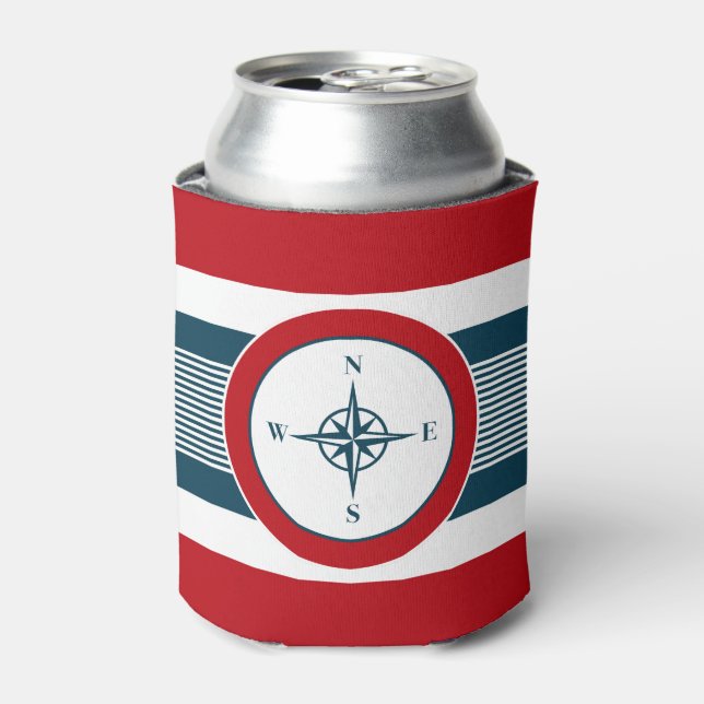 Enfriador De Latas Diseño náutico (Lata Anverso)
