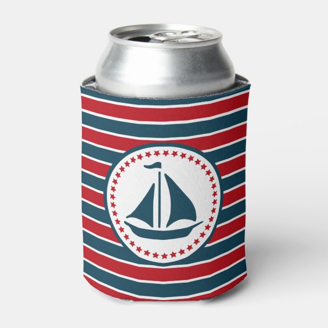 Enfriador De Latas Diseño náutico (Lata Anverso)
