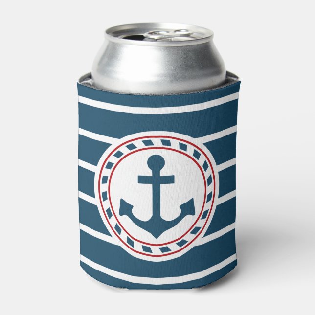 Enfriador De Latas Diseño náutico (Lata Anverso)