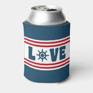 Enfriador De Latas Diseño náutico de amor