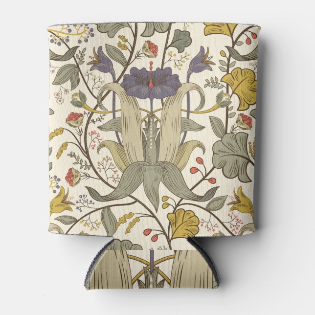 Enfriador De Latas Diseño retro vertical sin fisuras. (Anverso)