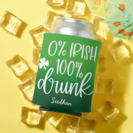 Enfriador De Latas Diseño tipográfico divertido del día de San Patric