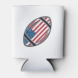 Enfriador De Latas Diseño vectorial vintage de fútbol americano patri