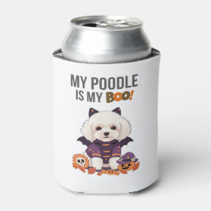 Enfriador De Latas Disfraz de Halloween de caniche Mi caniche es mi p