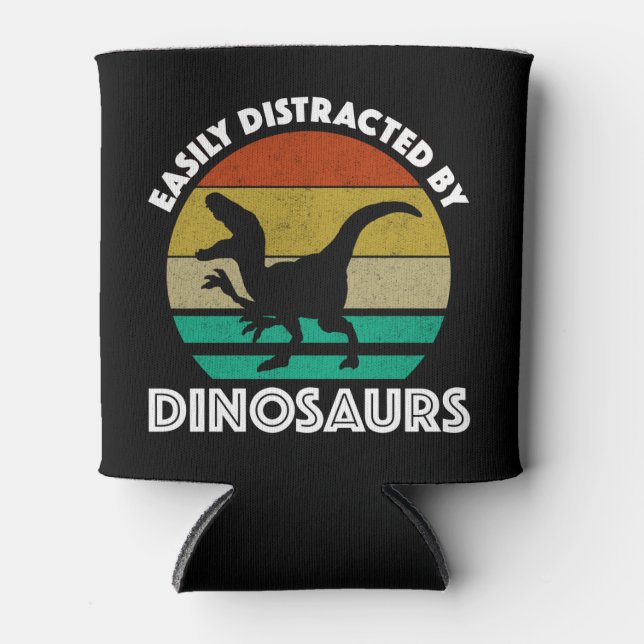 Enfriador De Latas Distracción fácil de los dinosaurios (Anverso)