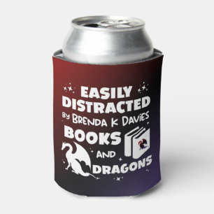 Enfriador De Latas Distrado por los libros y dragones de Brenda K Dav