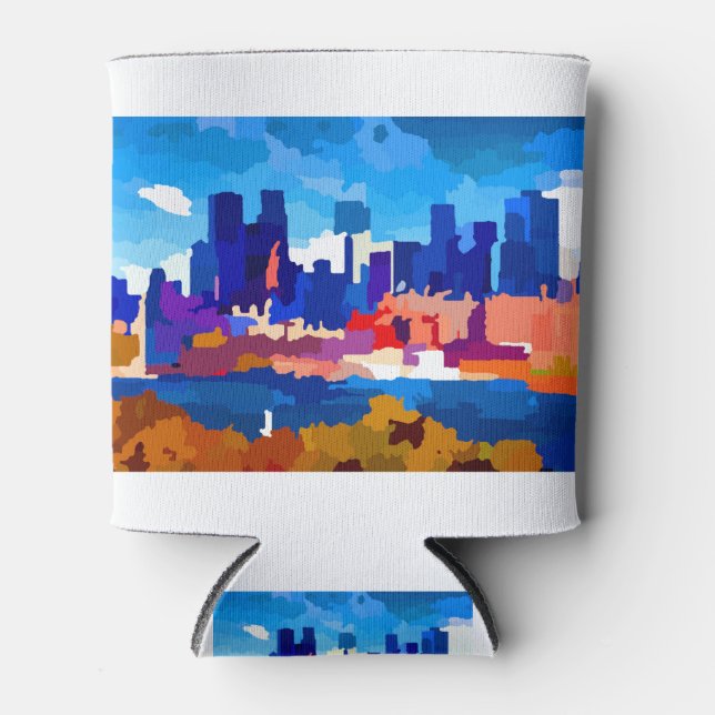 Enfriador De Latas Distrito de negocios de Montreal Skyline (Anverso)