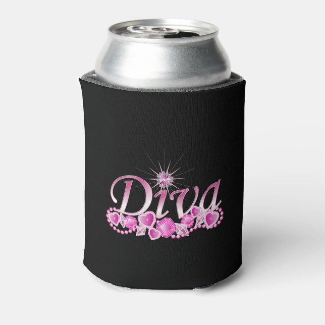 Enfriador De Latas Diva Bling (Reverso de la lata)
