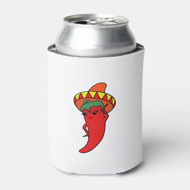 Enfriador De Latas Diva Caliente Kawaii (Lata Anverso)