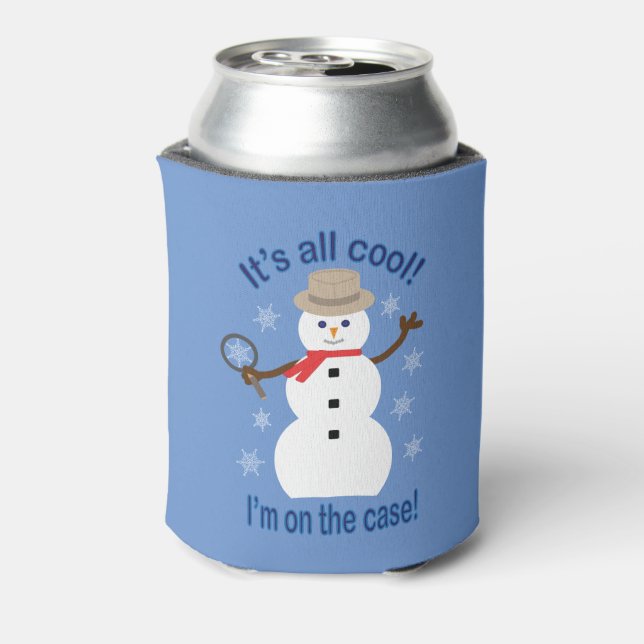 Enfriador De Latas Diversión y fantasía Todo es genial Detective de n (Reverso de la lata)