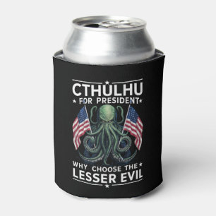 Enfriador De Latas Divertidas elecciones 2024 Cthulhu para presidente