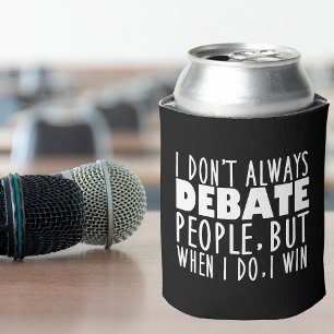 Enfriador De Latas Divertido campeón del equipo de debate