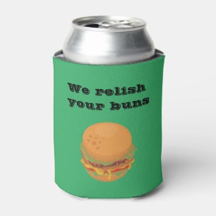 Enfriador De Latas Divertido Relish Your Bunger Burger