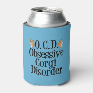 Enfriador De Latas Divertido trastorno obsesivo de corgi