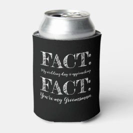 Enfriador De Latas Divertido y elegante hecho propuesta de padrino de