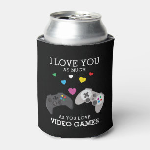 Enfriador De Latas Divertidos videojuegos de 'Te amo'   Personalizado