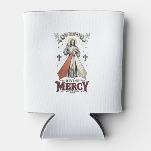 Enfriador De Latas Divina Misericordia Jesús Confío en Ti Camiseta Vi