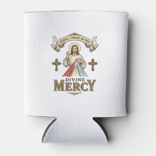 Enfriador De Latas Divina Misericordia Jesús Grabado Antiguo Camiseta
