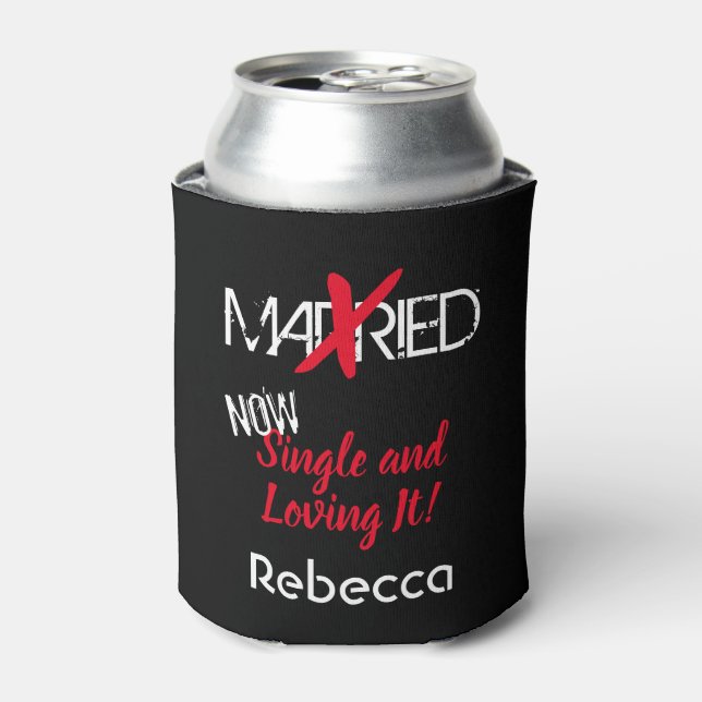 Enfriador De Latas Divorce Humor (Lata Anverso)