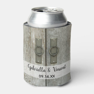Enfriador De Latas Doble puerta de granero Favor de matrimonio de gra