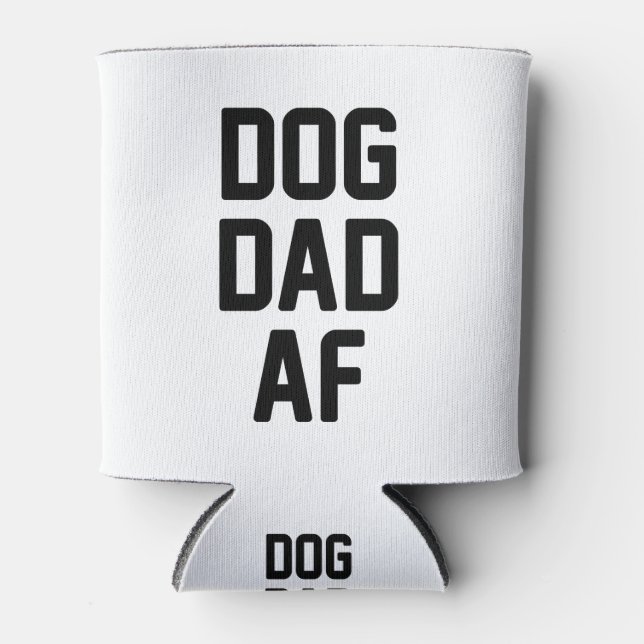 Enfriador De Latas Dog Dad AF (Anverso)