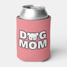 DOG MOM Refrigerador de bebidas (rosa)