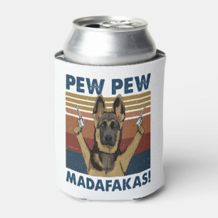 ENFRIADOR DE LATAS DOG PEW PEW MADAFAKAS VINTAGE RETRO