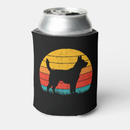 Enfriador De Latas Dog Silhouette at Sunset