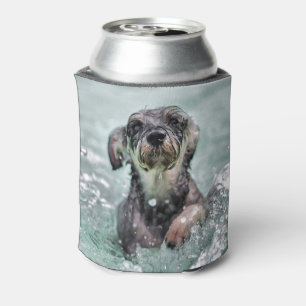 Enfriador De Latas Doggy Paddle Cute Perro Natación