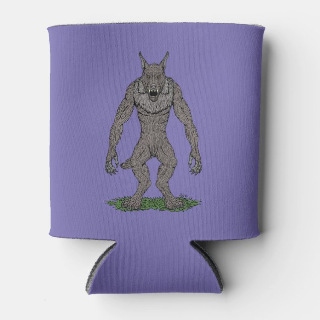 Enfriador De Latas Dogman Cryptid o Werewolf (Anverso)