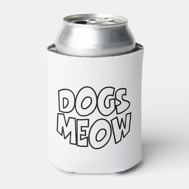 Enfriador De Latas Dogs Meow (Lata Anverso)