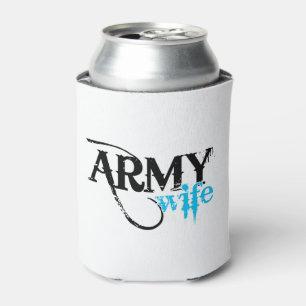 Enfriador De Latas Dolorida mujer del ejército