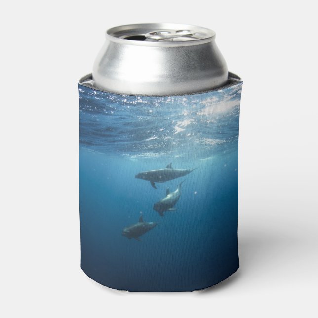 Enfriador De Latas Dolphin Family Underwater (Lata Anverso)