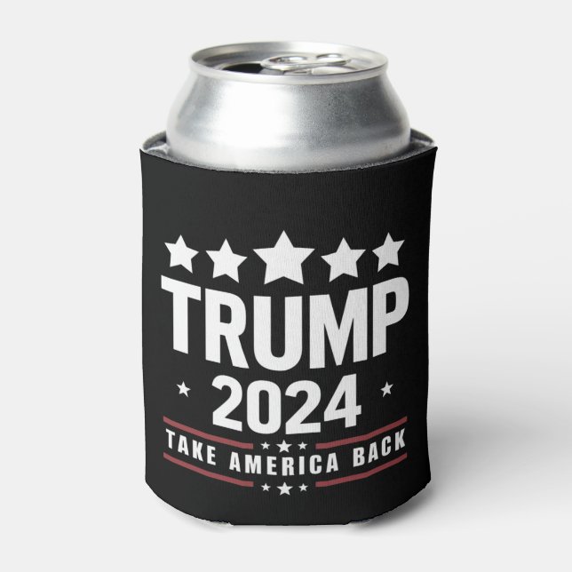 Enfriador De Latas Donald Trump 2024 retrotrae a Estados Unidos a las (Lata Anverso)