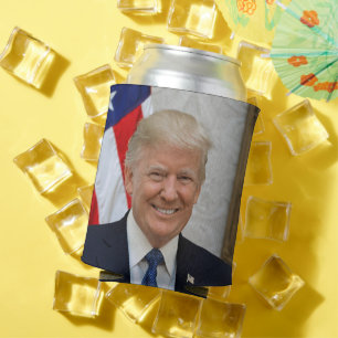 Enfriador De Latas Donald Trump Presidente de los Estados Unidos Casa