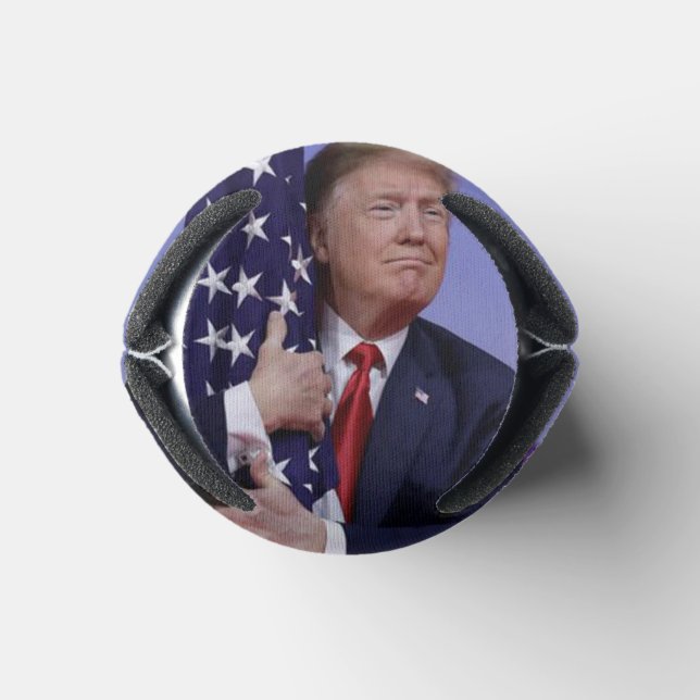 Enfriador De Latas Donald Trump y la bandera estadounidense (Parte de abajo)