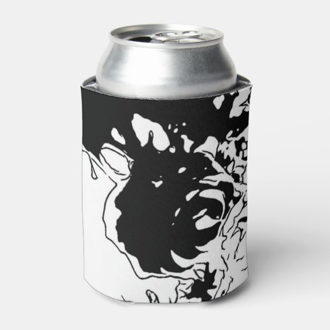 Enfriador De Latas Doodle de flores (Lata Anverso)
